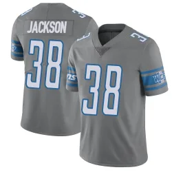 Youth Justin Jackson Detroit Lions No.38 Limited Color Rush Steel Vapor Untouchable Jersey