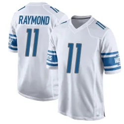 Youth Kalif Raymond Detroit Lions No.11 Game Jersey - White