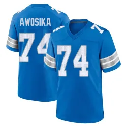 Youth Kayode Awosika Detroit Lions No.74 Game 2nd Jersey - Blue