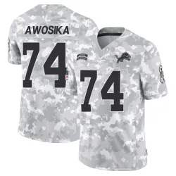 Youth Kayode Awosika Detroit Lions No.74 Limited 2024 Salute to Service Jersey - Arctic Camo