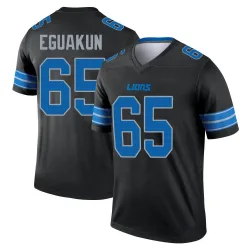 Youth Kingsley Eguakun Detroit Lions No.65 Legend Jersey - Black