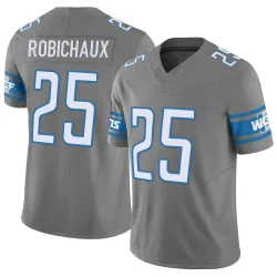 Youth Kye Robichaux Detroit Lions No.25 Limited Silver Vapor F.U.S.E. Jersey