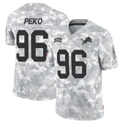 Youth Kyle Peko Detroit Lions No.96 Limited 2024 Salute to Service Jersey - Arctic Camo