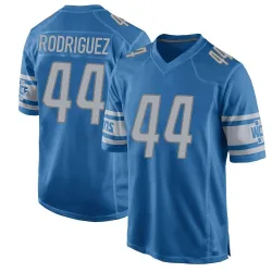 Youth Malcolm Rodriguez Detroit Lions No.44 Game Team Color Jersey - Blue