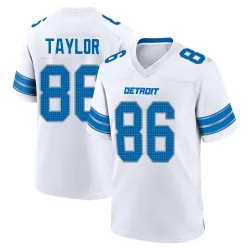 Youth Malik Taylor Detroit Lions No.86 Game 2nd Jersey - White