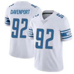 Youth Marcus Davenport Detroit Lions No.92 Limited Vapor Untouchable Jersey - White