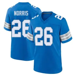 Youth Morice Norris Detroit Lions No.26 Game 2nd Jersey - Blue