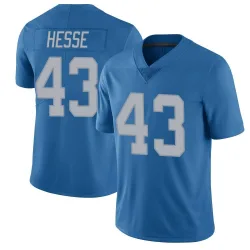 Youth Parker Hesse Detroit Lions No.43 Limited Throwback Vapor Untouchable Jersey - Blue