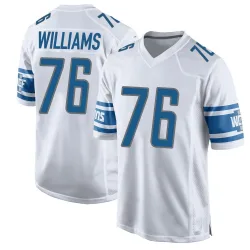 Youth Raequan Williams Detroit Lions No.76 Game Jersey - White