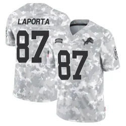 Youth Sam LaPorta Detroit Lions No.87 Limited 2024 Salute to Service Jersey - Arctic Camo