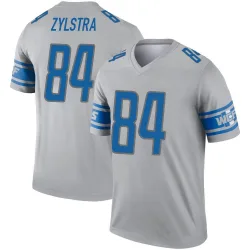 Youth Shane Zylstra Detroit Lions No.84 Legend Inverted Jersey - Gray