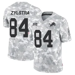 Youth Shane Zylstra Detroit Lions No.84 Limited 2024 Salute to Service Jersey - Arctic Camo