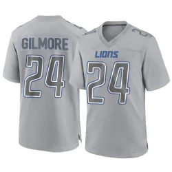 Youth Steven Gilmore Detroit Lions No.24 Game Atmosphere Fashion Jersey - Gray