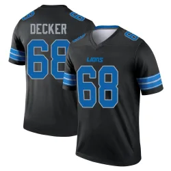 Youth Taylor Decker Detroit Lions No.68 Legend Jersey - Black