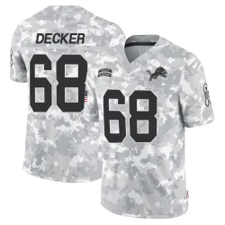 Youth Taylor Decker Detroit Lions No.68 Limited 2024 Salute to Service Jersey - Arctic Camo