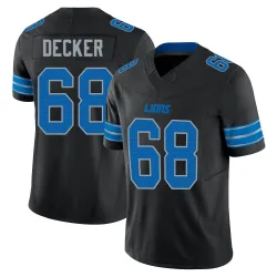 Youth Taylor Decker Detroit Lions No.68 Limited Alternate Vapor F.U.S.E. 2nd Jersey - Black