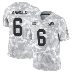 Youth Terrion Arnold Detroit Lions No.6 Limited 2024 Salute to Service Jersey - Arctic Camo