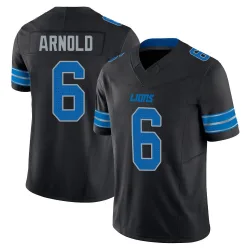 Youth Terrion Arnold Detroit Lions No.6 Limited Alternate Vapor F.U.S.E. 2nd Jersey - Black