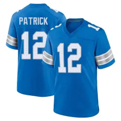 Youth Tim Patrick Detroit Lions No.12 Game 2nd Jersey - Blue