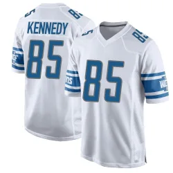 Youth Tom Kennedy Detroit Lions No.85 Game Jersey - White