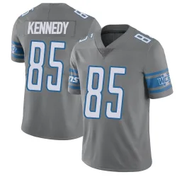 Youth Tom Kennedy Detroit Lions No.85 Limited Color Rush Steel Vapor Untouchable Jersey