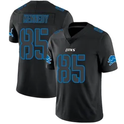 Youth Tom Kennedy Detroit Lions No.85 Limited Jersey - Black Impact