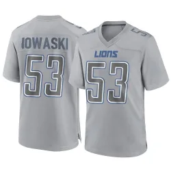 Youth Trevor Nowaske Detroit Lions No.53 Game Atmosphere Fashion Jersey - Gray