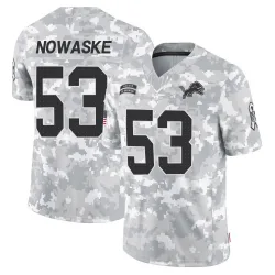 Youth Trevor Nowaske Detroit Lions No.53 Limited 2024 Salute to Service Jersey - Arctic Camo