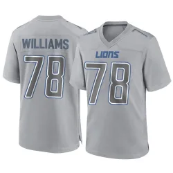 Youth Tyleik Williams Detroit Lions No.78 Game Atmosphere Fashion Jersey - Gray