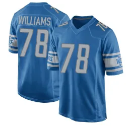 Youth Tyleik Williams Detroit Lions No.78 Game Team Color Jersey - Blue