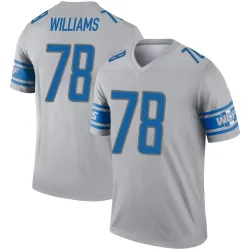 Youth Tyleik Williams Detroit Lions No.78 Legend Inverted Jersey - Gray