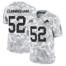 Youth Zach Cunningham Detroit Lions No.52 Limited 2024 Salute to Service Jersey - Arctic Camo
