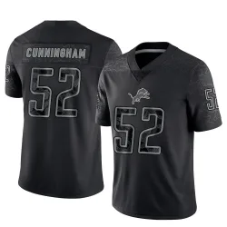Youth Zach Cunningham Detroit Lions No.52 Limited Reflective Jersey - Black